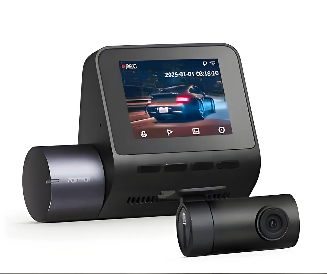 Front dash cam with its separate rear camera